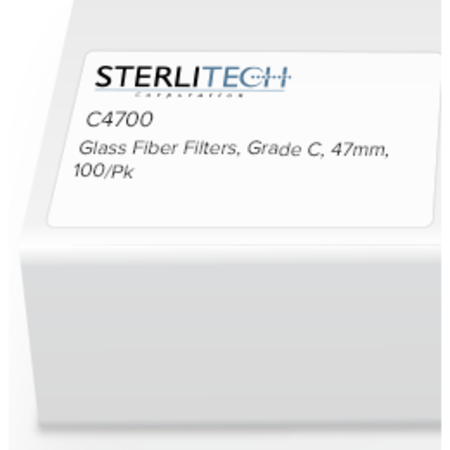 STERLITECH Grade C Borosilicate Glass Microfiber, 47mm, PK100 C4700